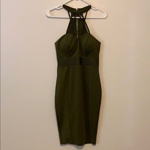 Windsor olive cocktail dress